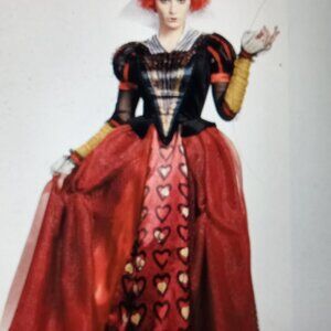 Queen of Hearts Alice in Wonderland Women's costume size Large Halloween